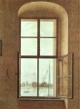Vista desde el estudio de los pintores Romántico Caspar David Friedrich